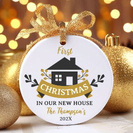 Ornamento Primeiro Natal em Nossa Nova Casa