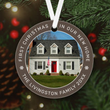 Primeiro Natal em Nossa Nova Foto Personalizada Ca