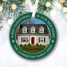 Ornamento Primeiro Natal em Nossa Nova Foto Personalizada Ve