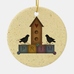 Ornamento primitivo de Birdhouse