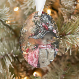 Ornamento Primitivo de Snowman, na Floresta Nacion