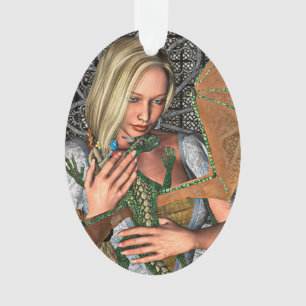 Ornamento Princesa e Dragão