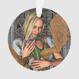 Ornamento Princesa e Dragão