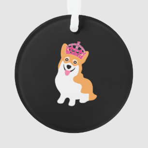 Ornamento Princesa pequena bonito Vestir-se do Corgi uma