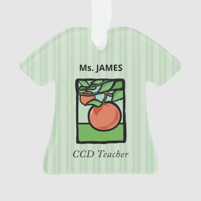 Ornamento Professor de CCD Obrigado, Apple (Frente)