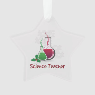 Ornamento Professor de Ciência, Experimentos Feliz Natal