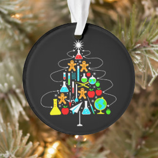 Ornamento Professor de Ciências do Natal Árvore Química Esco