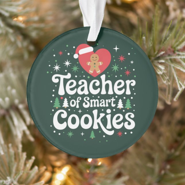 Ornamento Professor de Natal de Biscoitos Inteligentes  (Árvore)