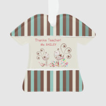 Professor de obrigados, Stripe de Aves Whimsical