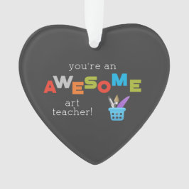 Ornamento Professora de Arte, Paint Brush, Incrível