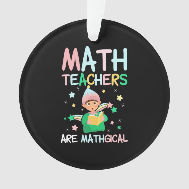 Ornamento Professores De Matemática São Matemáticos (Frente)
