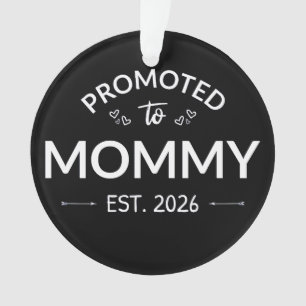 Ornamento Promovida a Mamãe Est. 2026 II