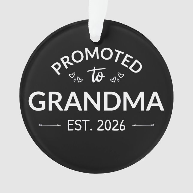 Ornamento Promovido À Avó Est. 2026 II (Frente)