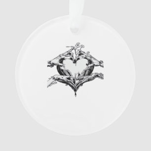Ornamento Proteção De Um Coração - Coração Da Mão Do Esquele