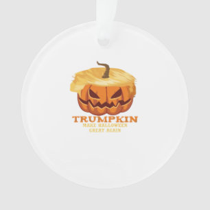 Ornamento Pumpkin de Dias de as Bruxas engraçados Trumpkin -