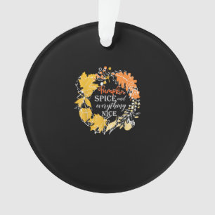 Ornamento Pumpkin Spice Tudo Bem Cai Para As Mulheres Hallo