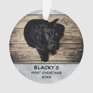 Ornamento Puppy Primeiro Cão de Natal Pet Foto Keepsasaokê