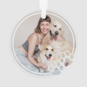 Ornamento Pw Imprime Foto Personalizada Pet de Quadro