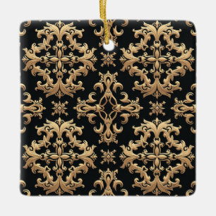 Ornamento Quadrado de Cerâmica