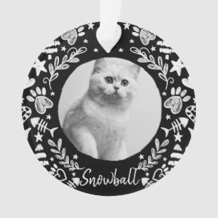 Ornamento Quadro de Arte Preto Chalkboard Memorial