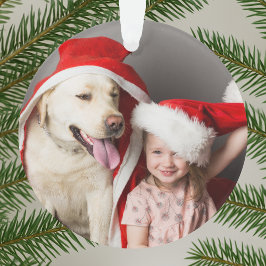 Ornamento Que Divertido! Foto de Natal Mínima Moderna