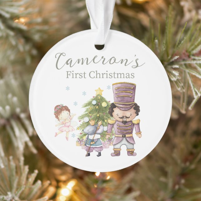Ornamento Quebra-Nozes Fofo Natal Foto Personalizada (Árvore)