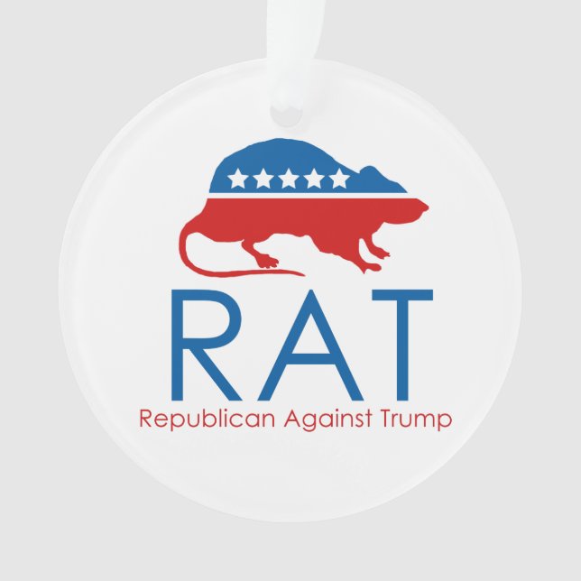 Ornamento R.A.T.: Republicano Contra Trump (Frente)