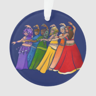 Ornamento Rainbow Belly Dancer Art Belly Dance Troupe