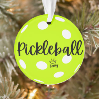 Ornamento rainha da picleball,presentes personalizados de pi