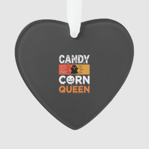 Ornamento Rainha do Candy Corn Halloween SVG Design