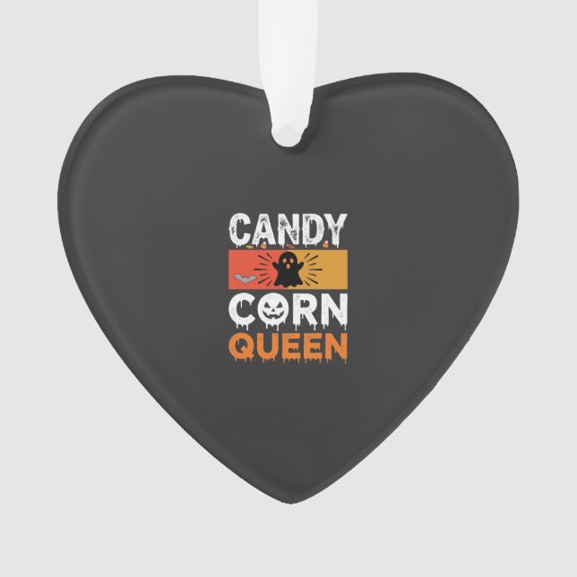 Ornamento Rainha do Candy Corn Halloween SVG Design (Frente)