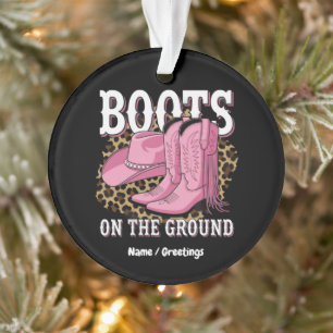 Ornamento Raízes no Ground Western Cowgirl Linedance