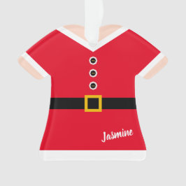 Ornamento Red Elf Suit Personalizado Natal