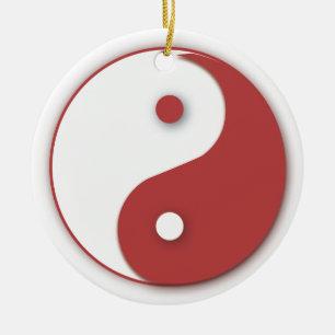 ornamento Red Yinyang