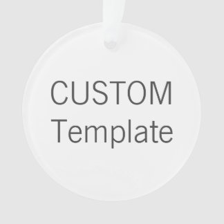 Ornamento REDONDO acrílico feito sob encomenda da