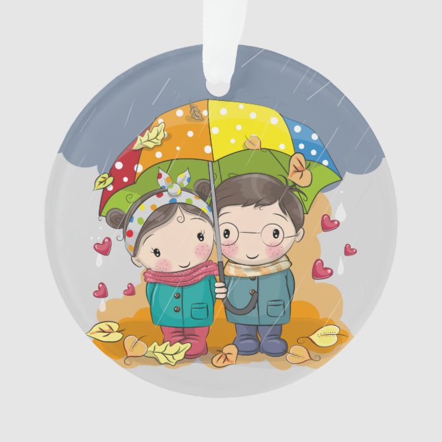 Ornamento Redondo de Ano de Manutenção da Amizade (Frente)