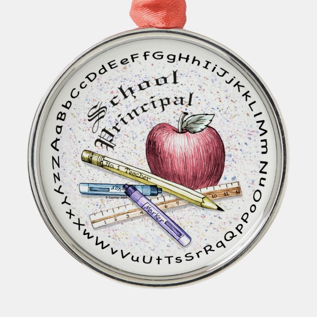 Ornamento Redondo Diretor Escolar (Frente)