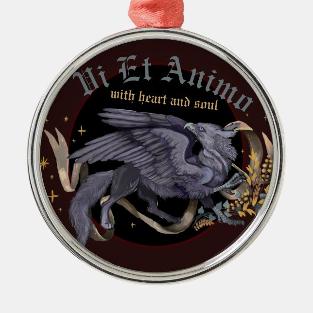 Ornamento Regal Silver Griffin (Frente)