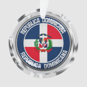 Ornamento República Dominicana Redonda Emblem