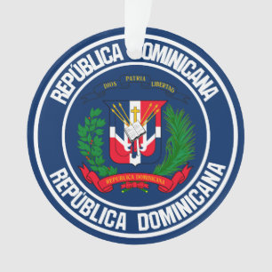 Ornamento República Dominicana Redonda Emblem