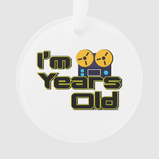 Ornamento Retro Magnetophon reel-to-reel (Frente)