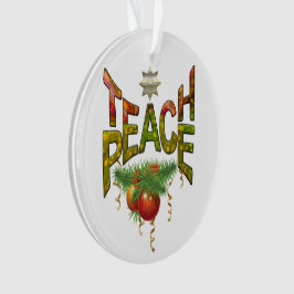 Ornamento Reunião de Natal de Paz de Ensino