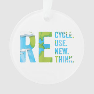 Ornamento Reutilização do reciclar Renovar Repensar para o D