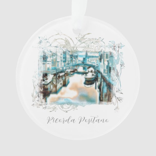 Ornamento *~* Ricorda Positano AR20 Língua italiana (Frente)