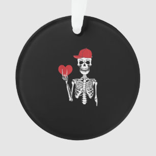 Ornamento Roll Skeleton Mãos Cabeça Dia de os namorados