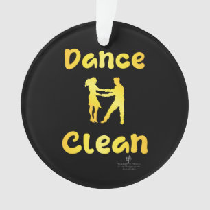 Ornamento Ronda de latas do Ouro Dance Clean
