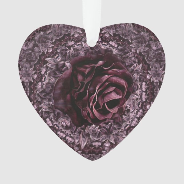 Ornamento Rosa Mandala (Frente)