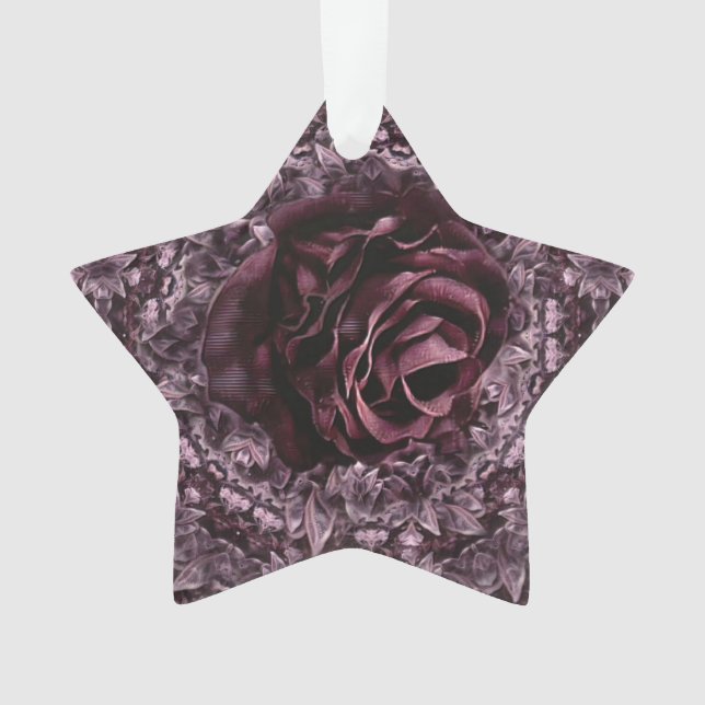 Ornamento Rosa Mandala (Frente)