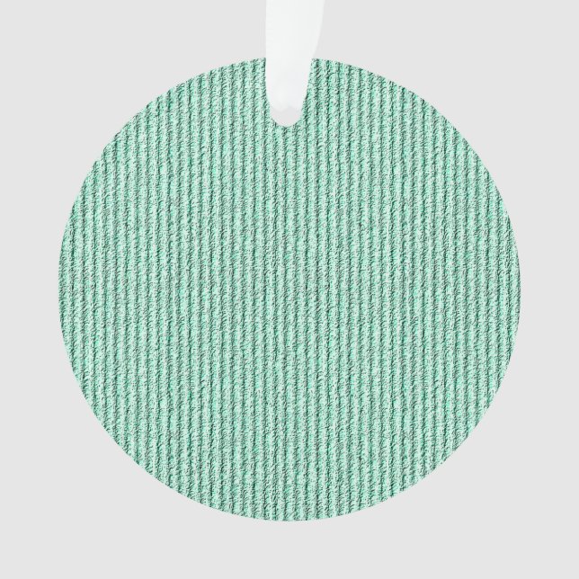 Ornamento Rough Corduroy Stripes em folha verde (Frente)