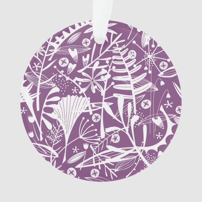 Ornamento Roxo Botatânico Moderno (Frente)